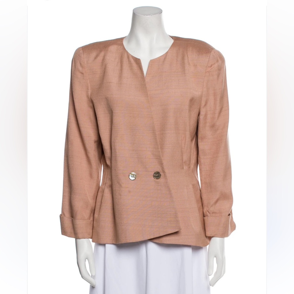 Vintage Dior Peach Double-Breasted Blazer